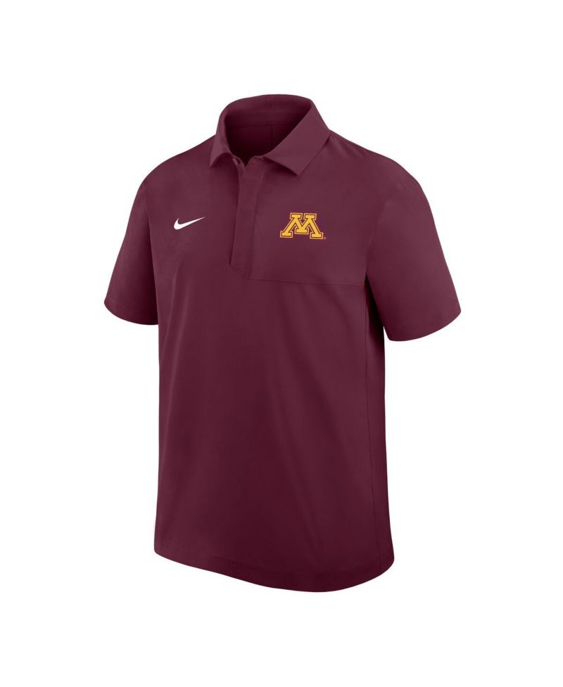 Men's Maroon Minnesota Golden Gophers Woven Polo Shirt