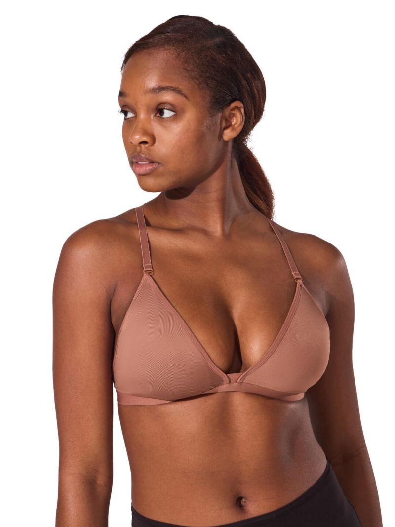 Women's Clear Neck Back Bra