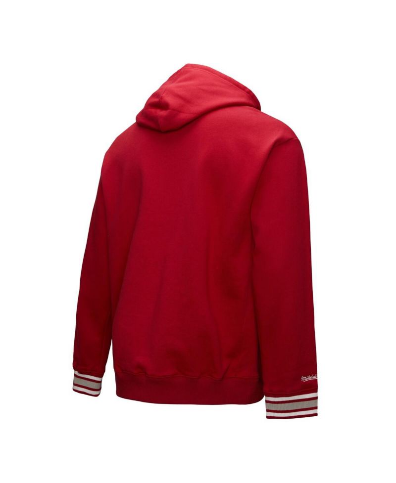 Men's Crimson Alabama Crimson Tide Chainstitch Fleece Pullover Hoodie