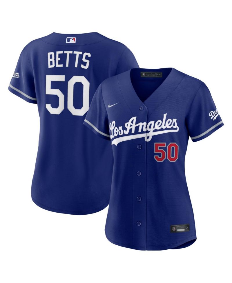Women's Mookie Betts Royal Los Angeles Dodgers Alternate Stadium Jersey