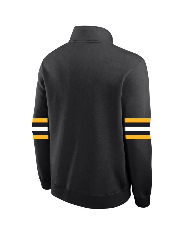 Men's Black Army Black Knights West Point Classic Collection Club Fleece Half-Zip Pullover Hoodie