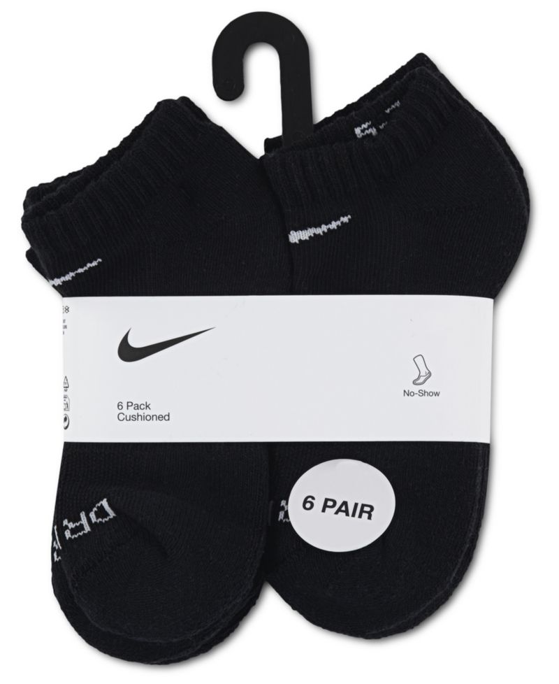 Boys' and Girls' 4-5 No-Show Socks, 6-Pack