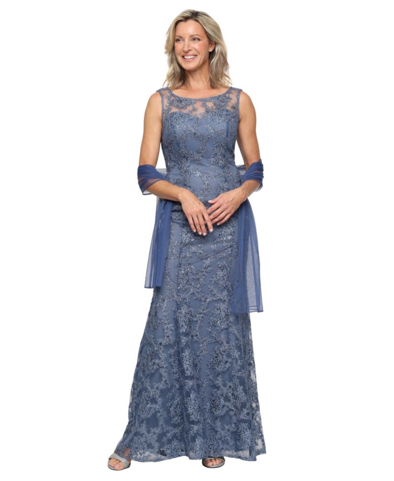 Women's Long Embroidered Sleeveless Dress