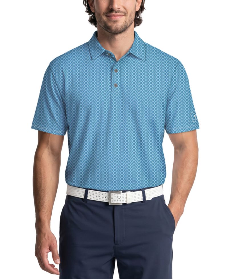 Men's Essential Geo Printed Polo Shirt
