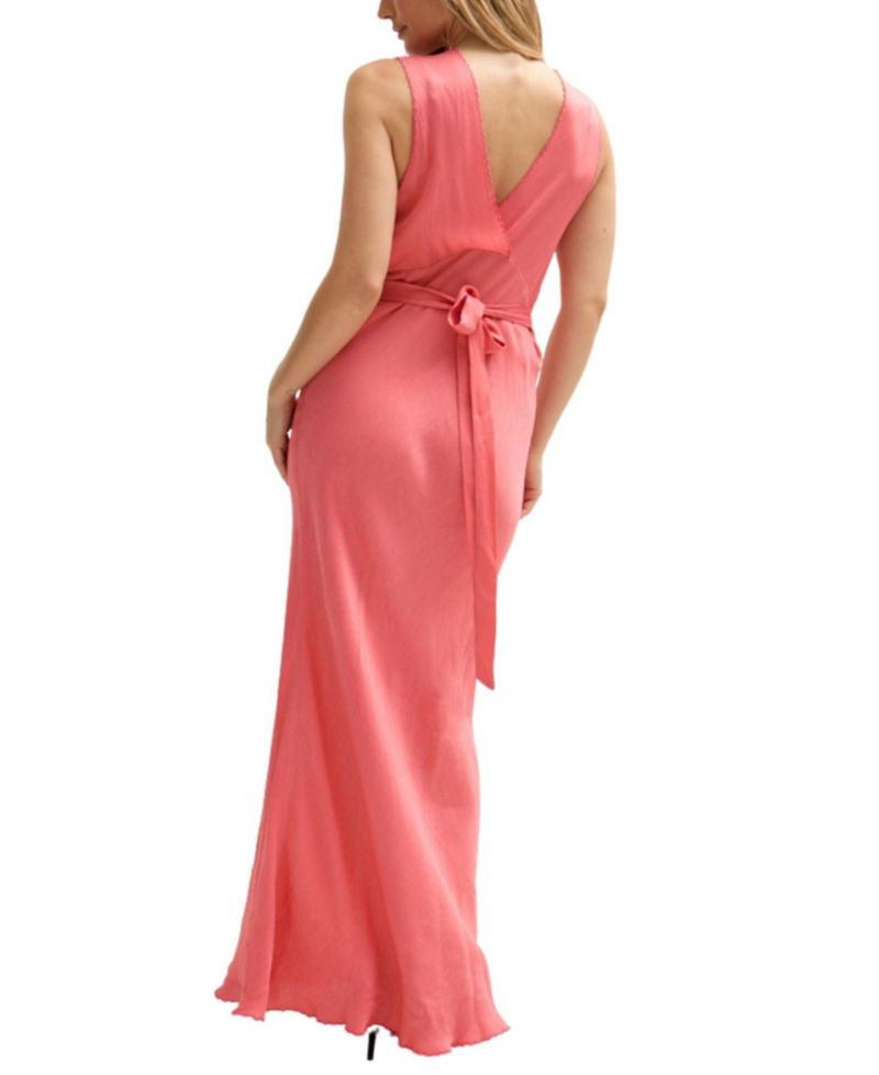Women's Pandora Bias Cut Sleeveless Embroidered Maxi Dress
