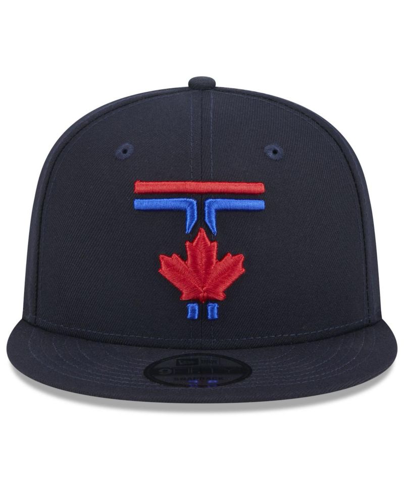 Men's Navy Toronto Blue Jays 2024 City Connect 9FIFTY Snapback Hat