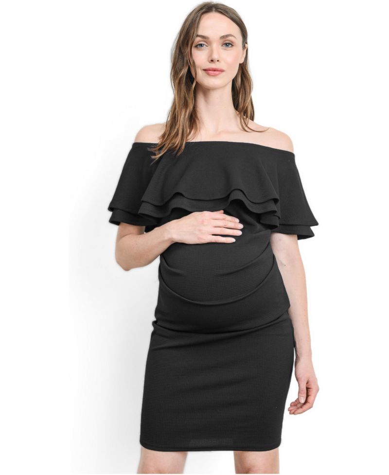 Women's Off-the-Shoulder Bodycon Ruched Mini Dress