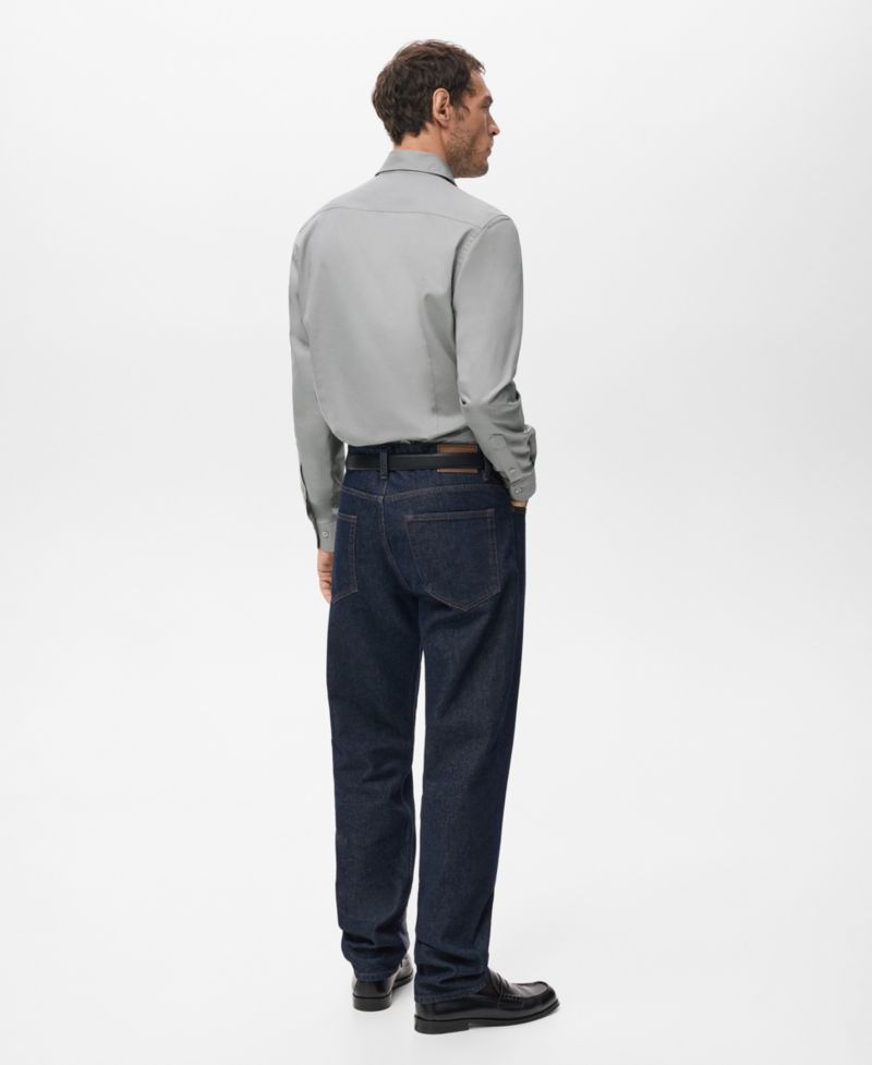 Men's Slim-Fit Lyocell Cotton Shirt