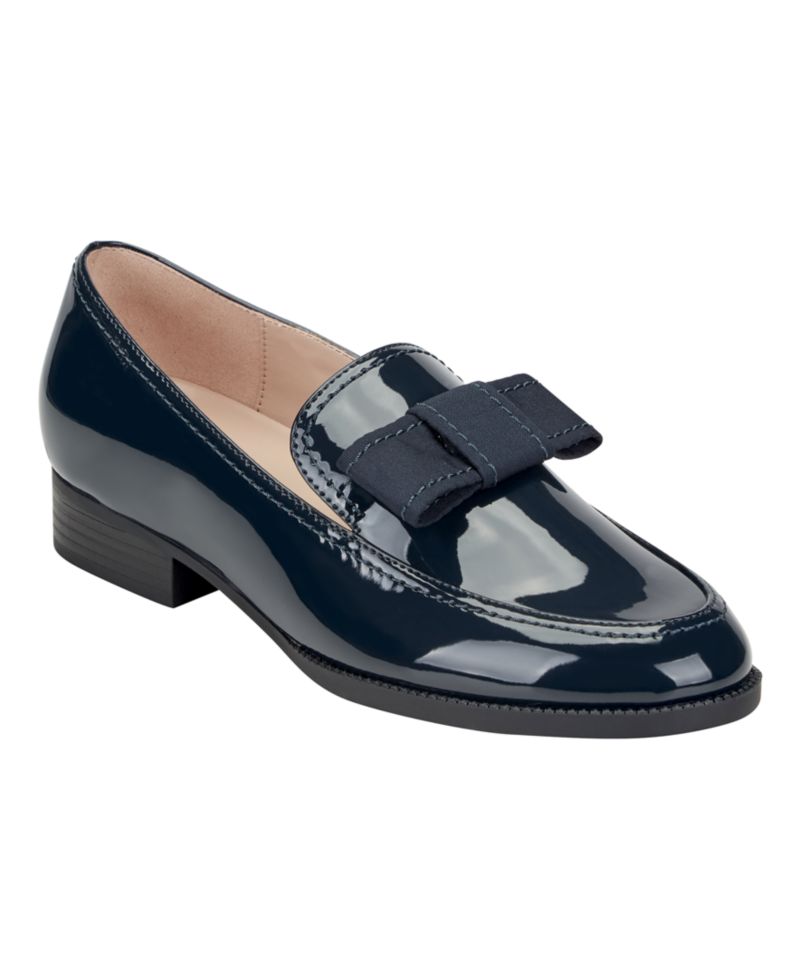 Women's Londyna Bow Block Heel Dress Loafers