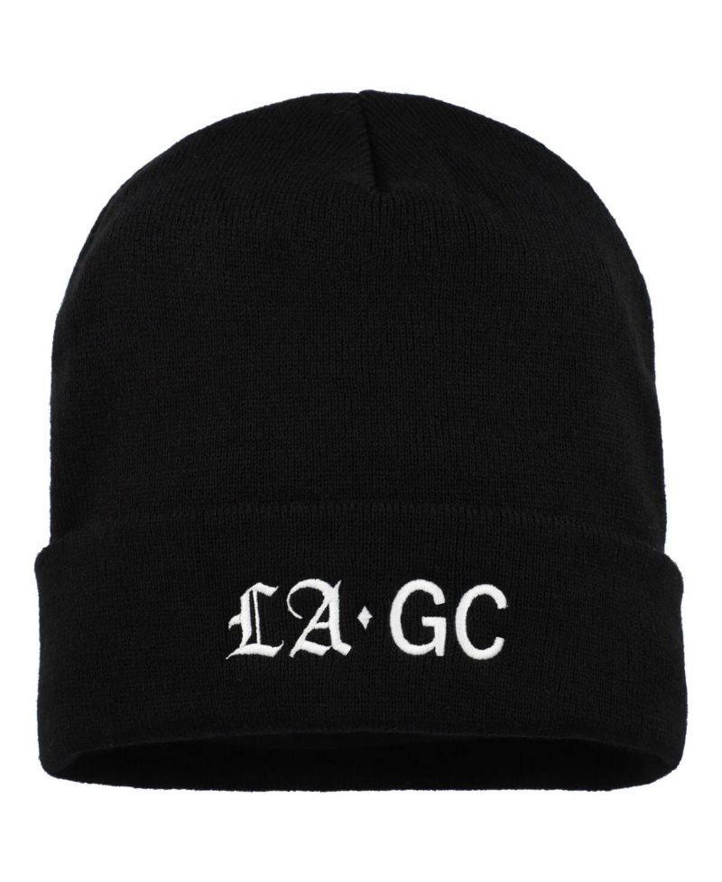 Men's Black Los Angeles Golf Club Newfoundland Cuffed Knit Hat