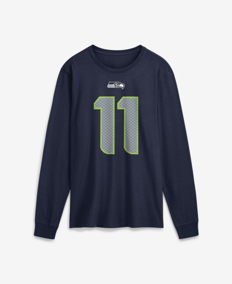 Men's Seattle Seahawks Jaxon Smith-Njigba Long-Sleeve Crewneck T-Shirt