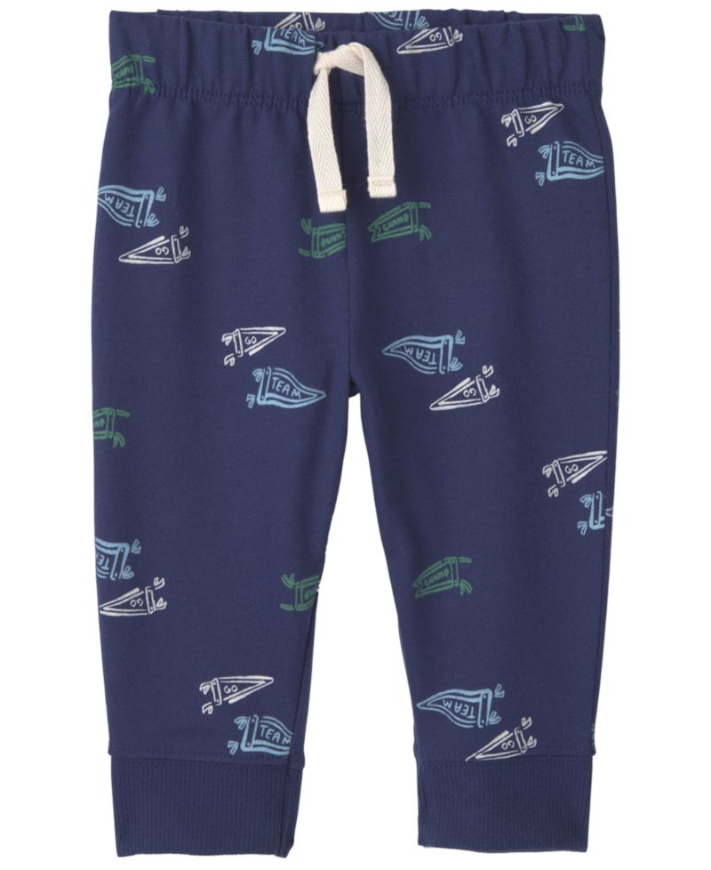Baby Boys' Mommy's Champ Pennant French Terry Bodysuit and Pant, 2-Piece Set