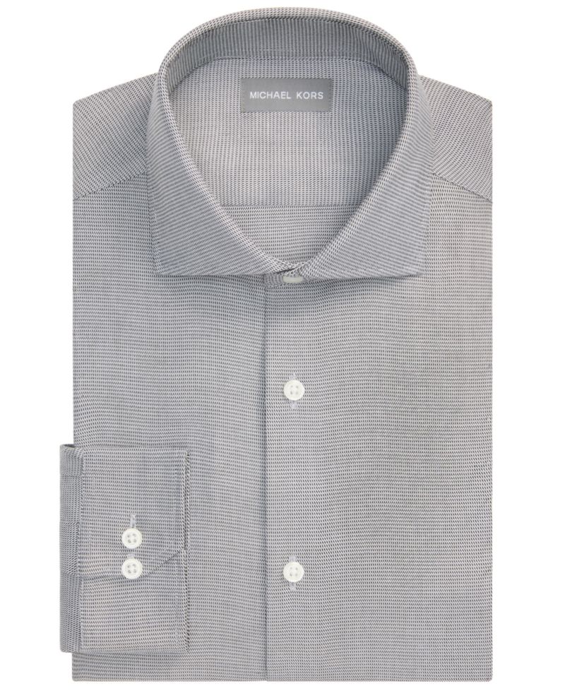 Men's Luxe Touch Micro Check Dress Shirt