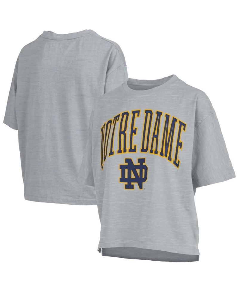 Women's Gray Notre Dame Fighting Irish Nelson T-Shirt