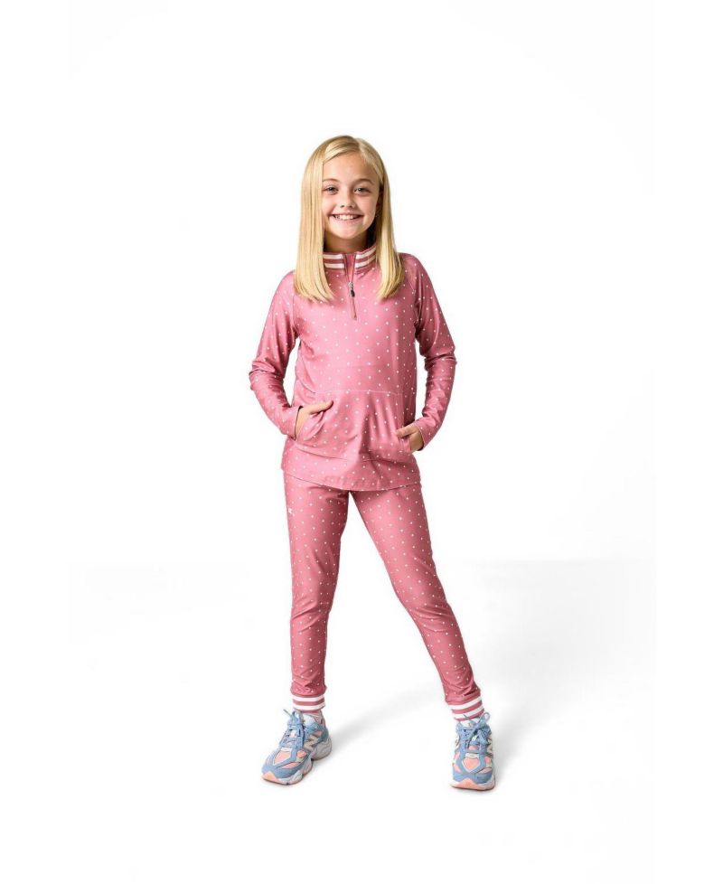 Girls' 6-16 Retro Half Zip