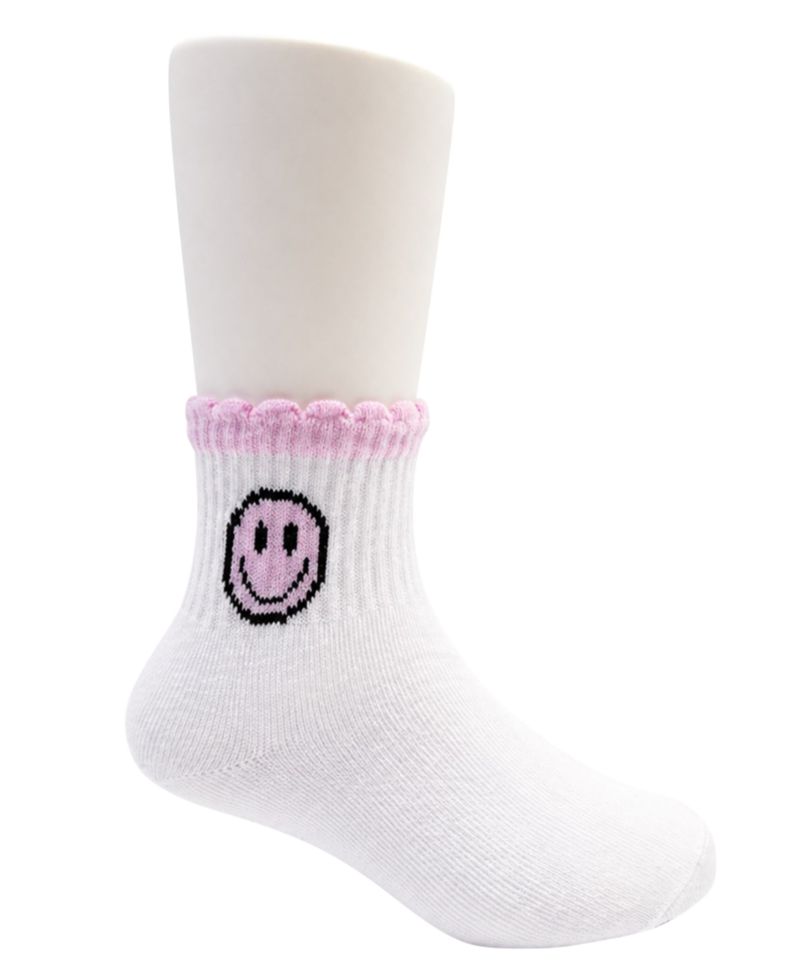Girls' 4-8.5 Mid Crew Socks, 8-Pack