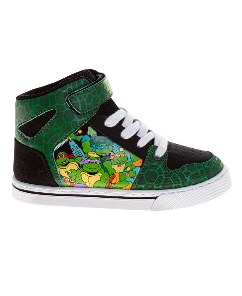 Винтажные кроссовки с высоким берцем от Teenage Mutant Ninja Turtles для мальчиков, забавная обувь в ретро-стиле (размер для маленьких детей 12 / Размеры для больших детей 13-4)
