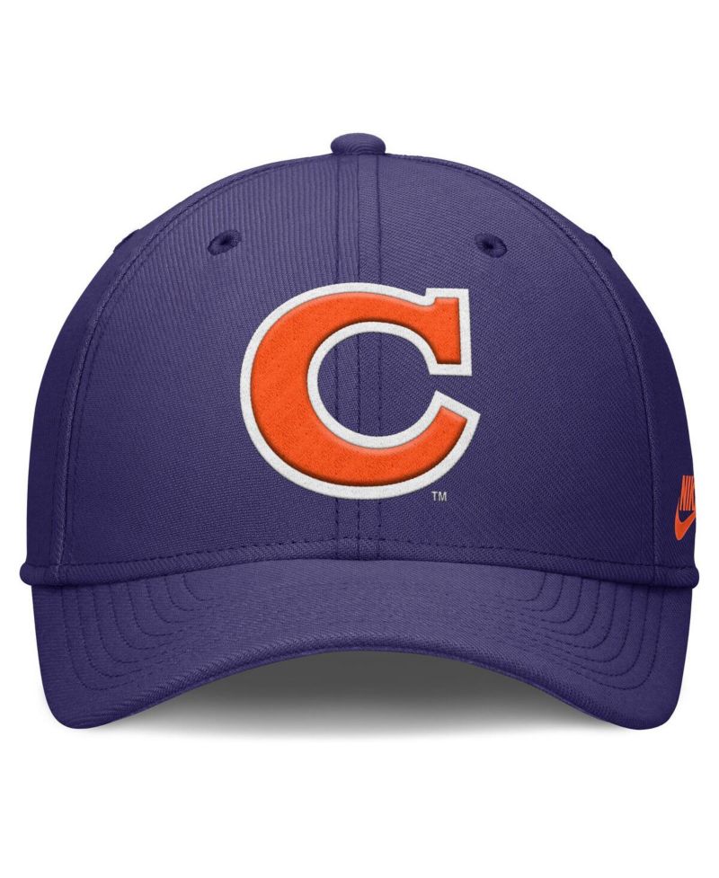 Men's Purple Clemson Tigers Rise Academic Dri-FIT Flex Hat