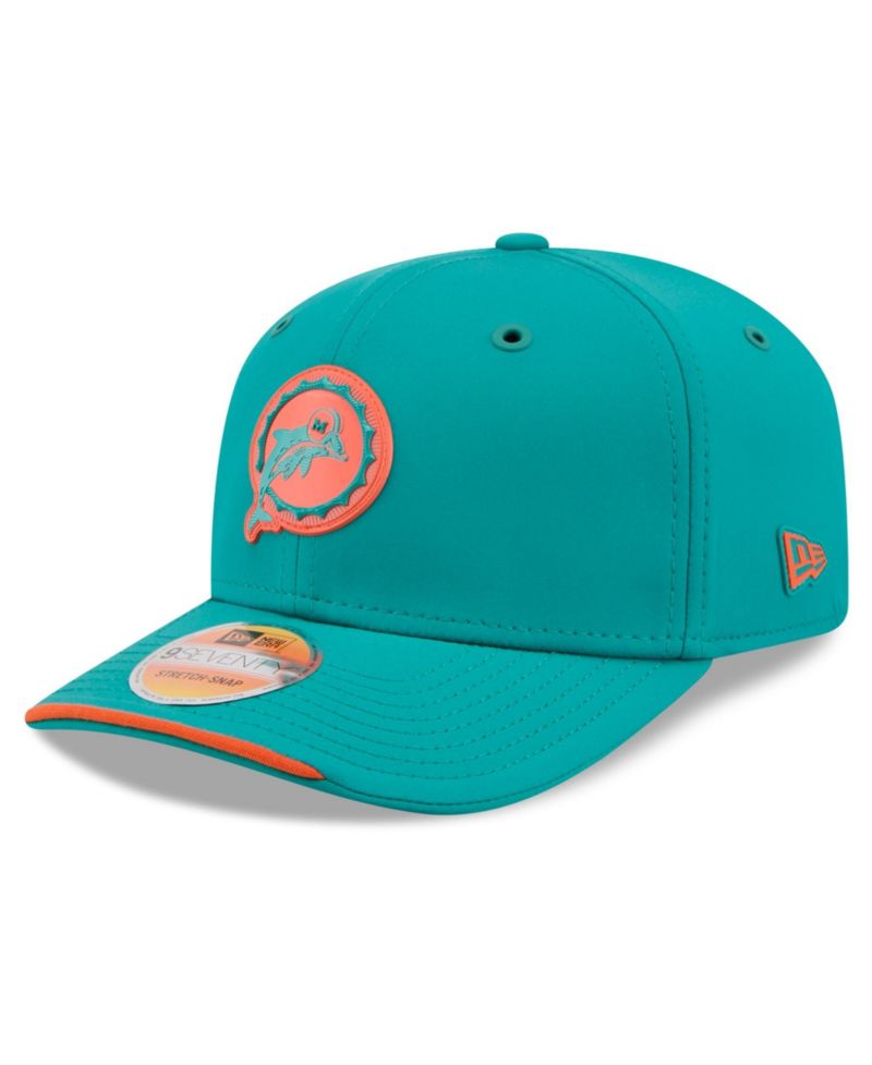 Men's Aqua Miami Dolphins 2026 Sideline Throwback 9SEVENTY Adjustable Hat