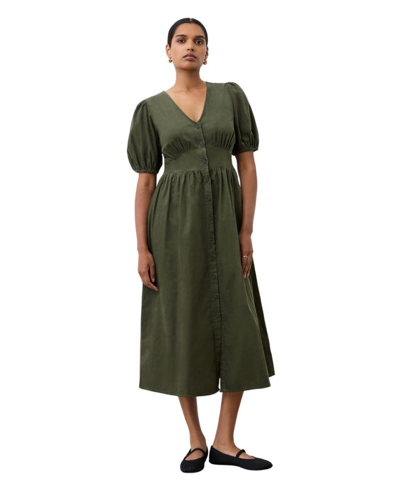 Women's Arlow Short-Sleeve V-Neck Midi Dress
