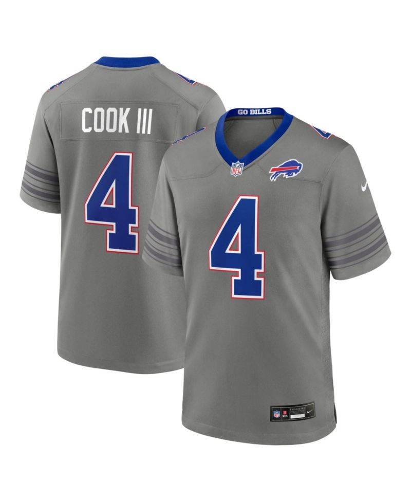 Men's James Cook III Gray Buffalo Bills Nickel City Game Jersey