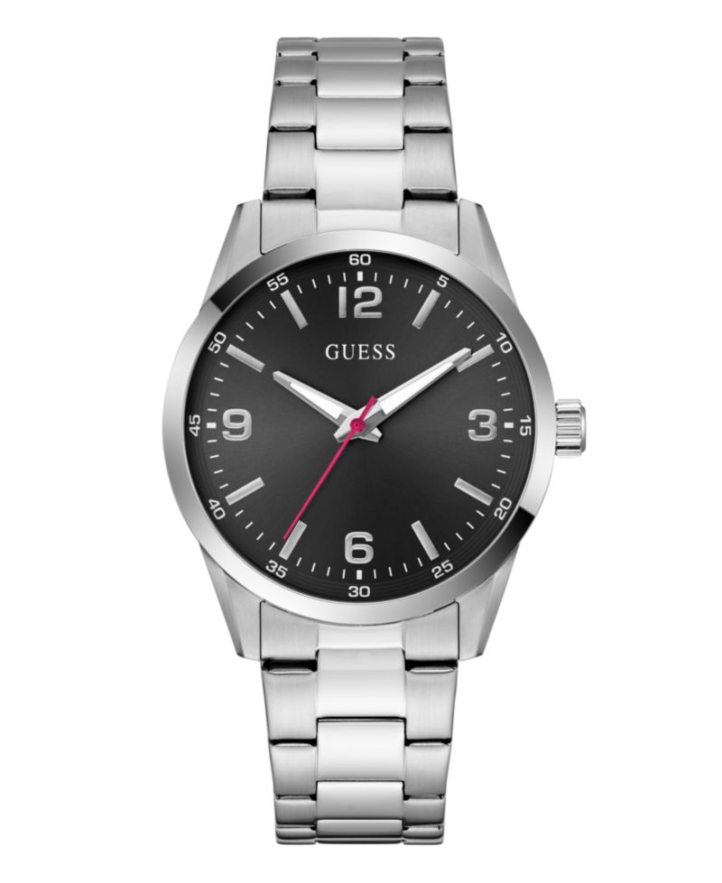Men's Quartz Silver-Tone Stainless Steel Watch 40mm