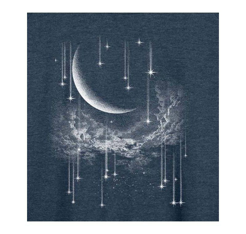 Falling Stars Plus Size Graphic Pullover