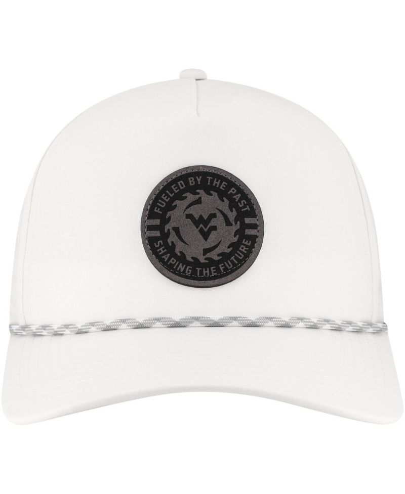 Men's White West Virginia Mountaineers Built on Bravery Caddy Adjustable Hat