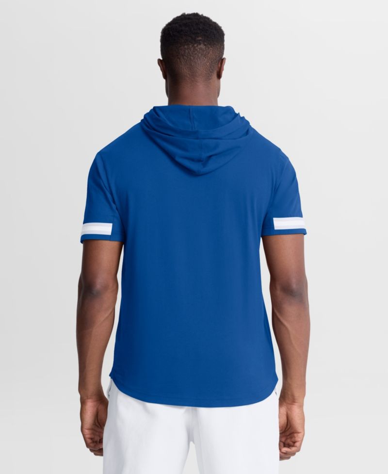 Men's Royal Indianapolis Colts Optimal Play Short Sleeve Hooded T-Shirt