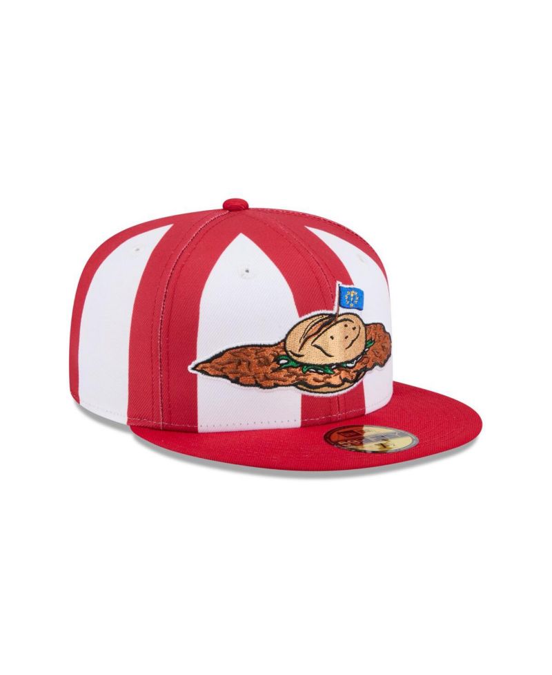 Men's Red Fort Wayne Tin Caps Theme Nights 59FIFTY Fitted Hat