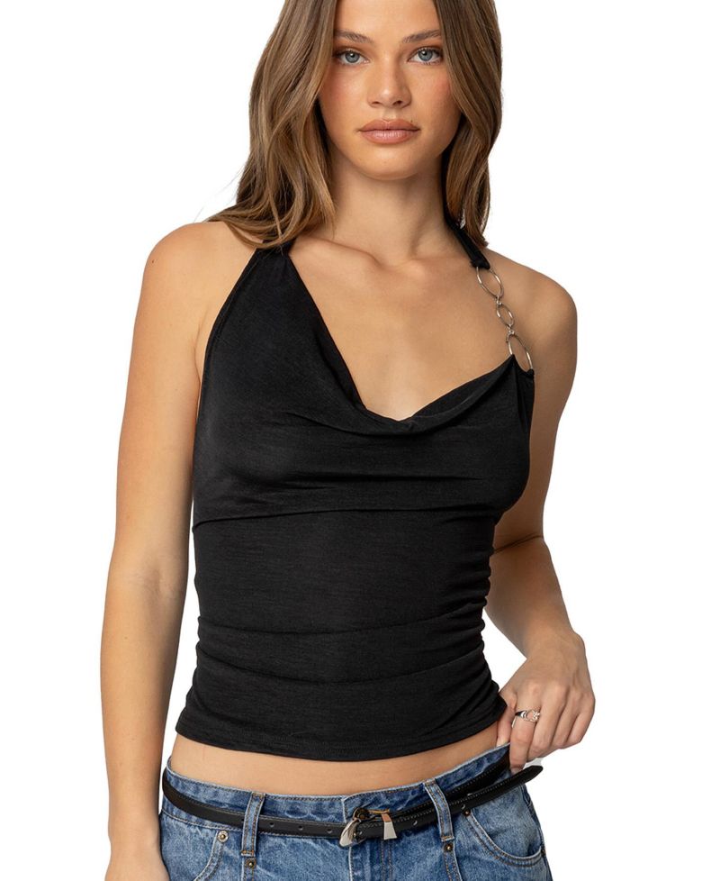 Women's Rhia Cowl Neck Halter Top