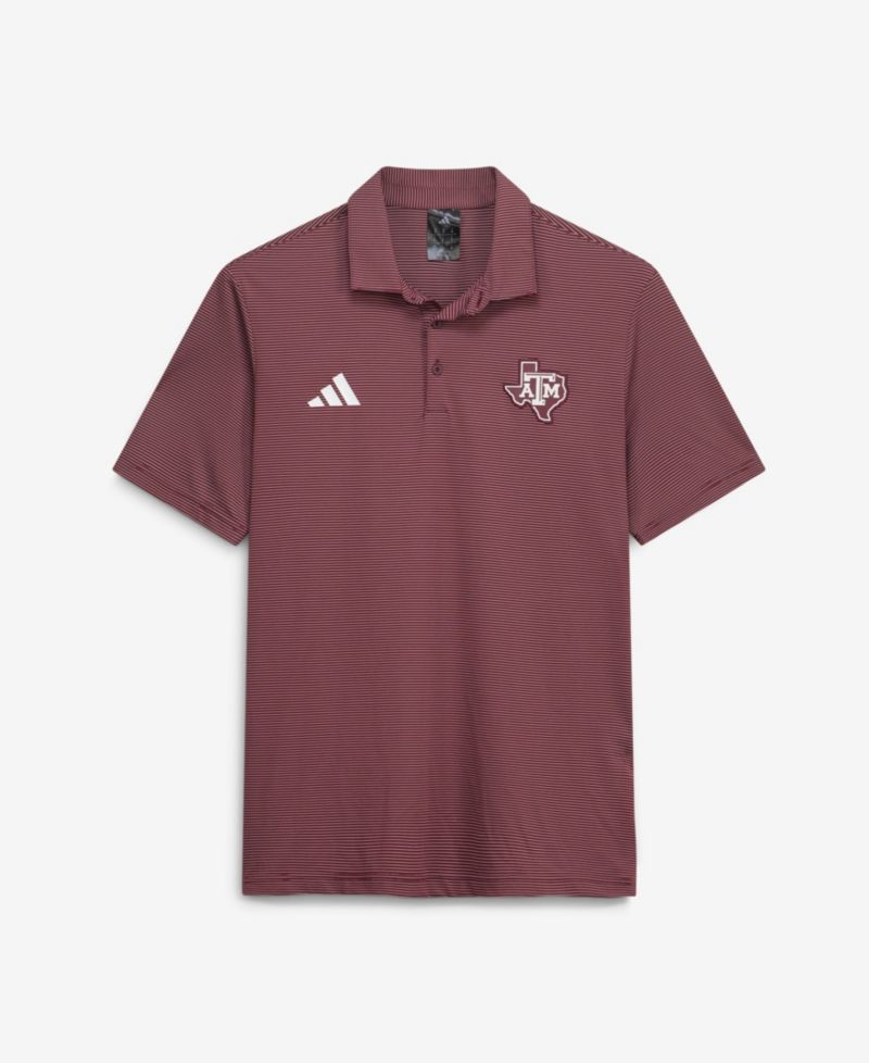 Men's Maroon Texas A&M Aggies Ultimate 365 Stripe Polo Shirt