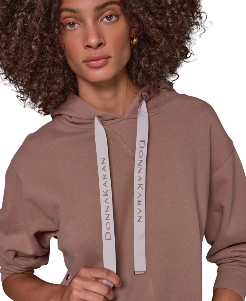 Women's French-Terry Long-Sleeve Side-Snap Hoodie