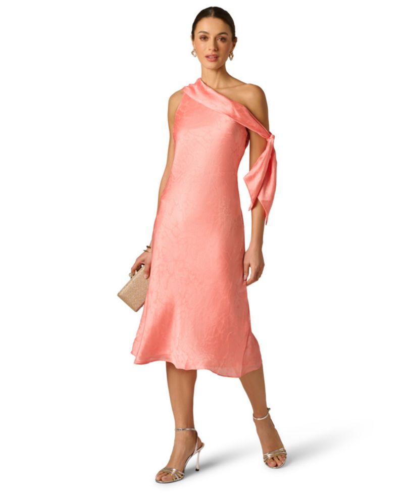 Women's Woven Jacquard Midi Dress
