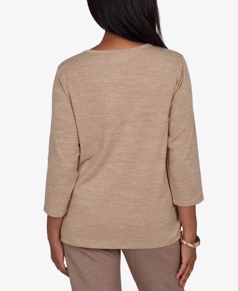Petite Crewneck 3/4-Sleeve T-Shirt