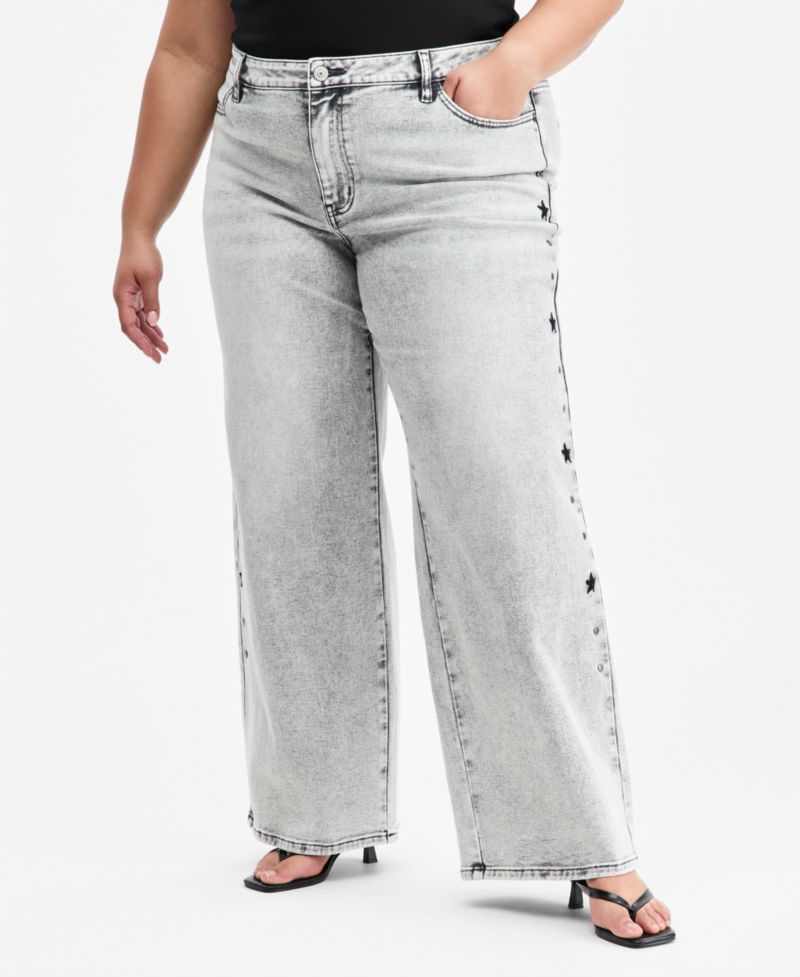 Trendy Plus Ultra 90's Studded Jeans