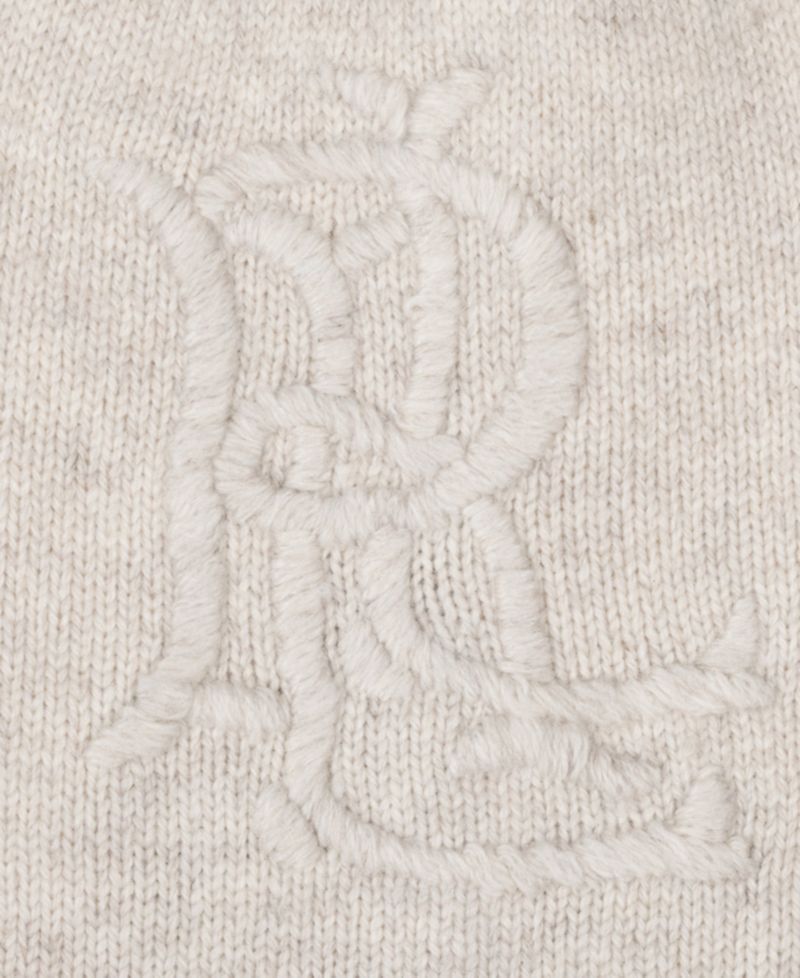 Embroidered Logo Rib Knit Hat