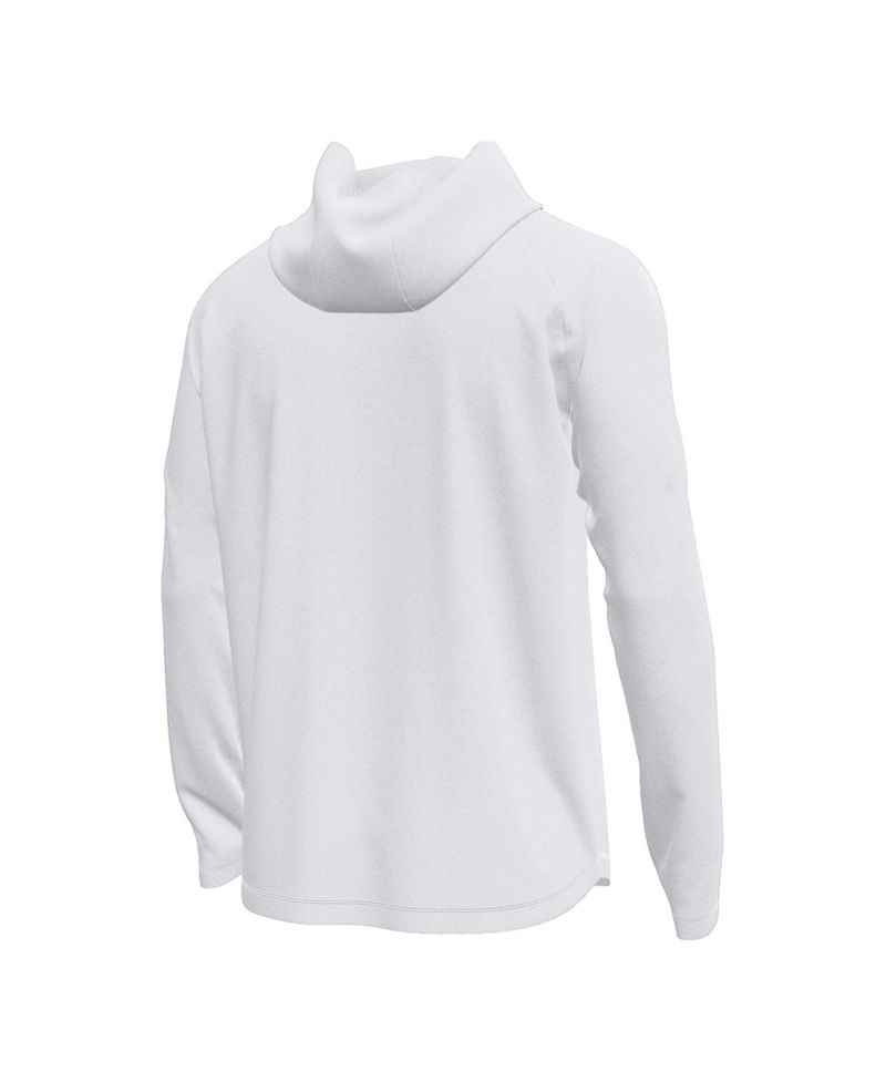 Men's White Notre Dame Fighting Irish Golf Tech Stretch Long Sleeve Hoodie