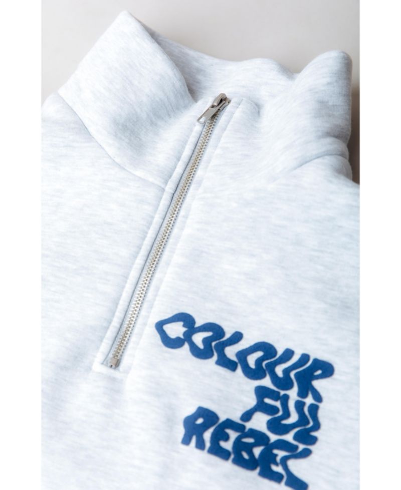 Women's Uni Bold Logo Relaxed Zip Sweat
