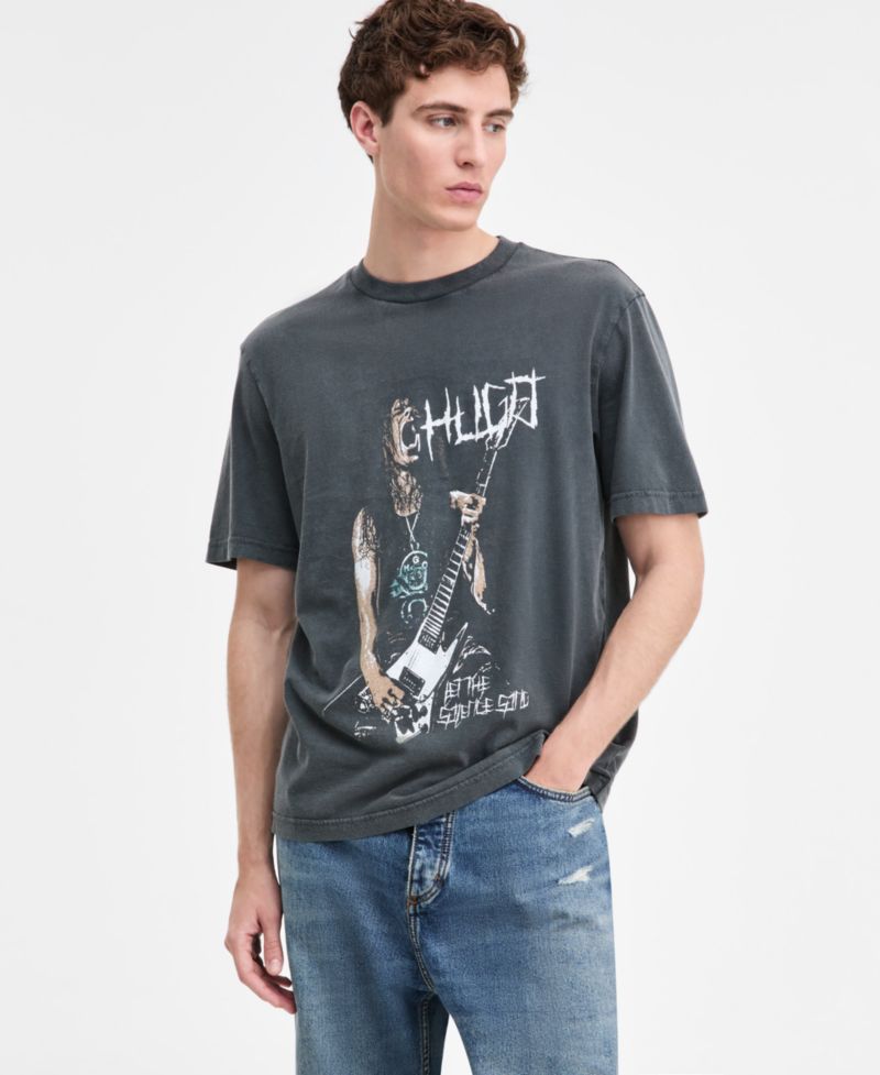 Men's Noctornix Cotton Graphic Short-Sleeve T-Shirt