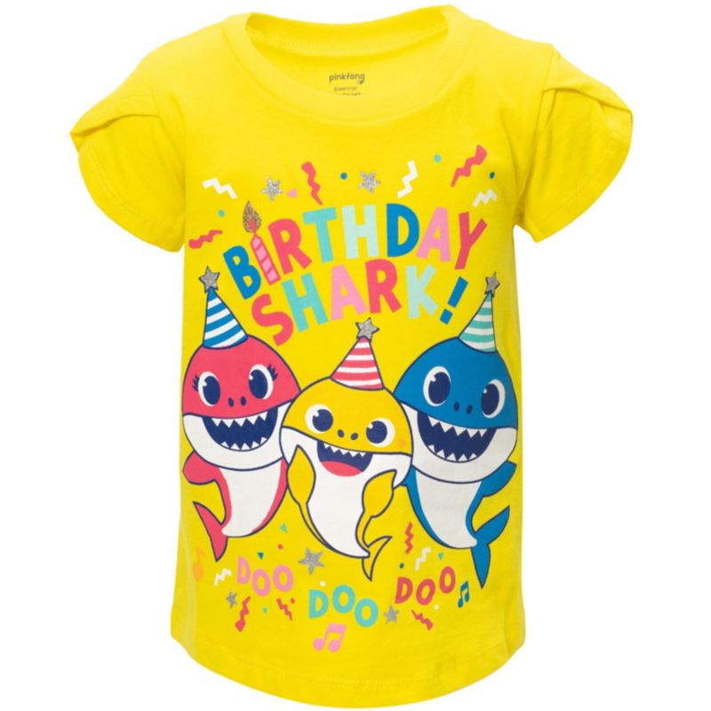Baby Girls Pinkfong Shark T-Shirt