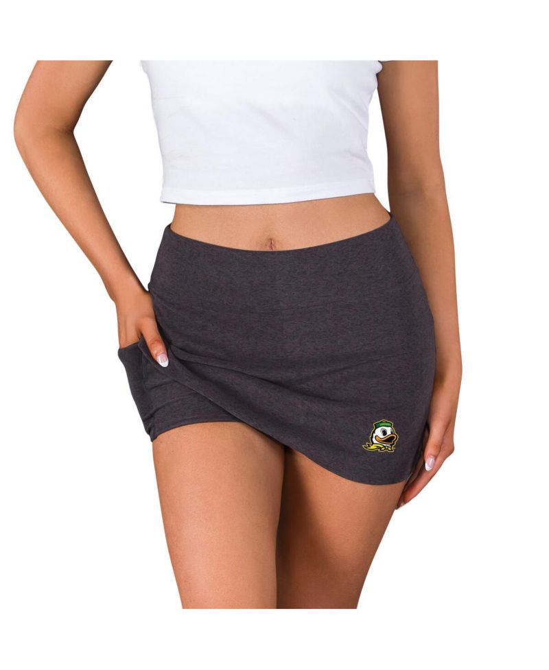 Women's Charcoal Oregon Ducks Centerline Knit Skort