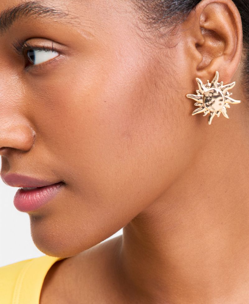 Sun Statement Stud Earrings
