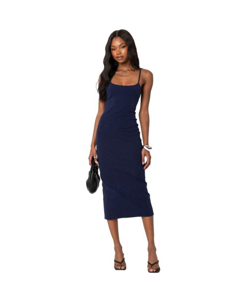 Women's Air back slitted midi dress