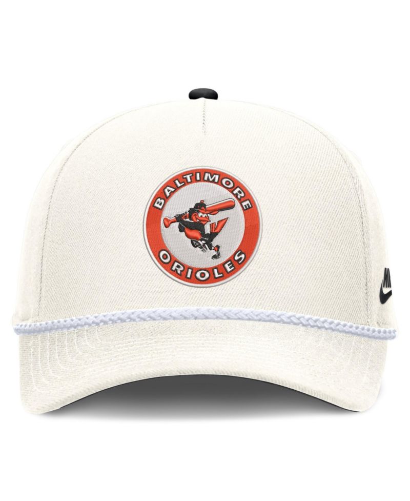 Men's Cream Baltimore Orioles Cooperstown Rise Adjustable Hat