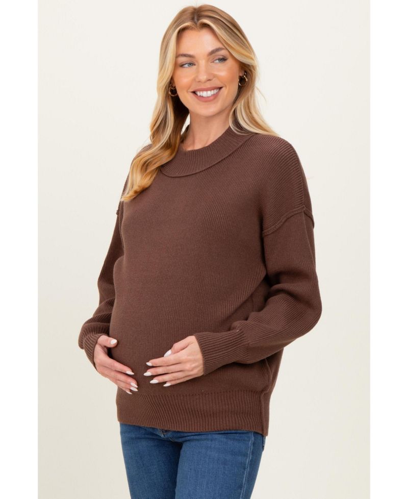 Women's Wide Neck Drop Shoulder Sweater