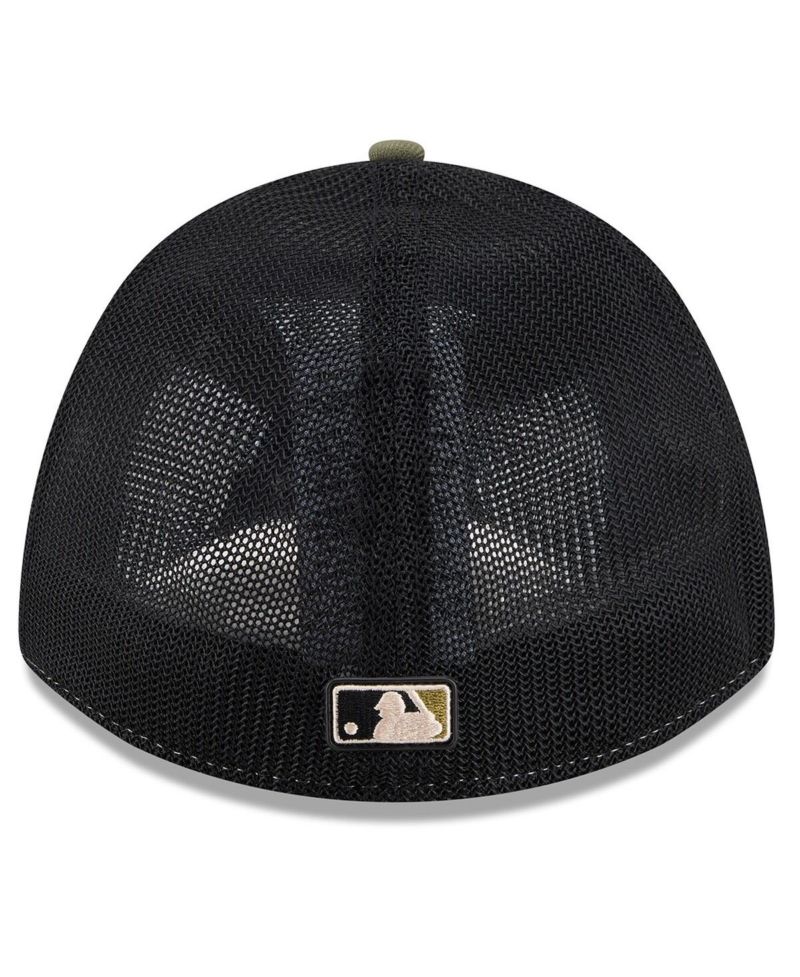 Men's Olive Cincinnati Reds 2026 Armed Forces Day 39THIRTY M-Crown Flex Hat
