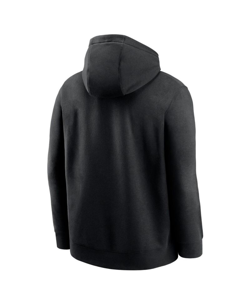 Men's Black Arizona Cardinals Edge French Terry Club Pullover Hoodie