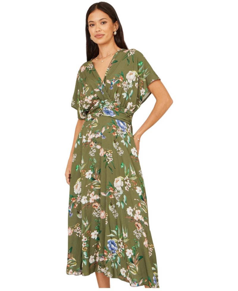 Women's Floral Print Midi Dress