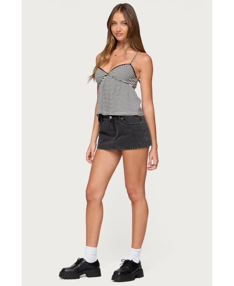 Women's Orietta Striped Babydoll Top